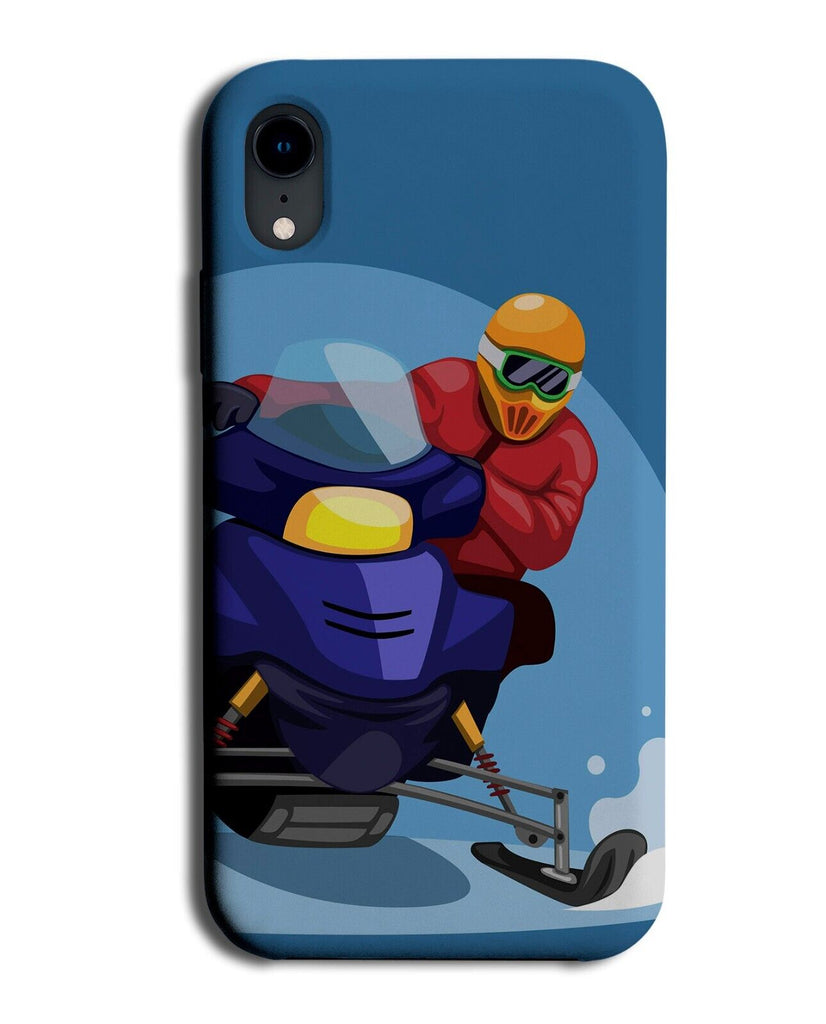 Man Riding A Snowmobile Phone Case Cover Snow Mobile Snowmobiles Car Cars BQ02