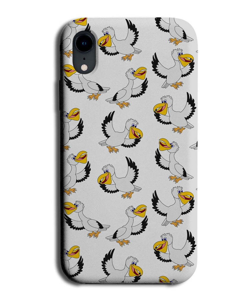 Pelican Pattern Phone Case Cover Pelicans Pelicon Bird Birds Cartoon Sea BJ81