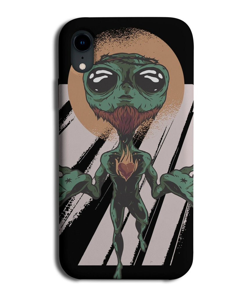 Alien Jesus Cartoon Phone Case Cover Saviour Funny Aliens God With Beard i924