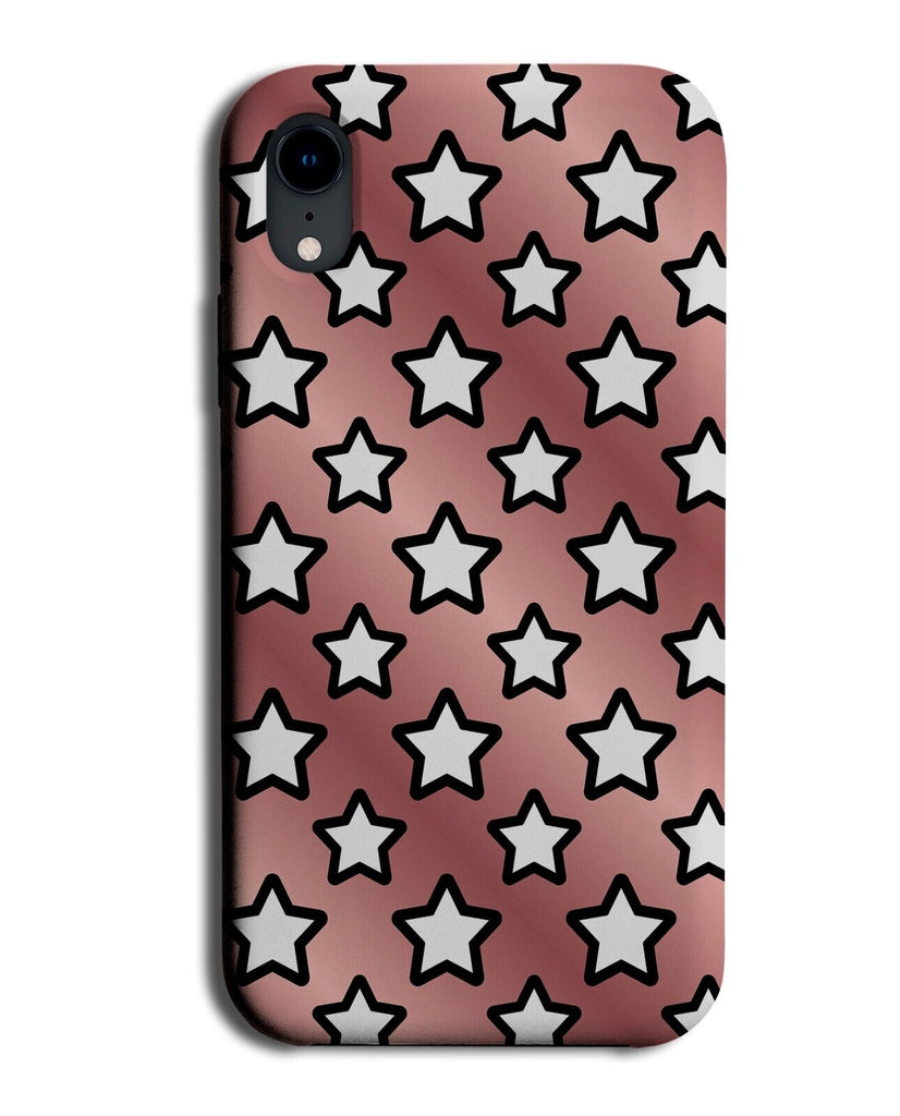 Rose Gold Stars Phone Case Cover Star Coloured Shapes Shape Night Sky Star AZ98
