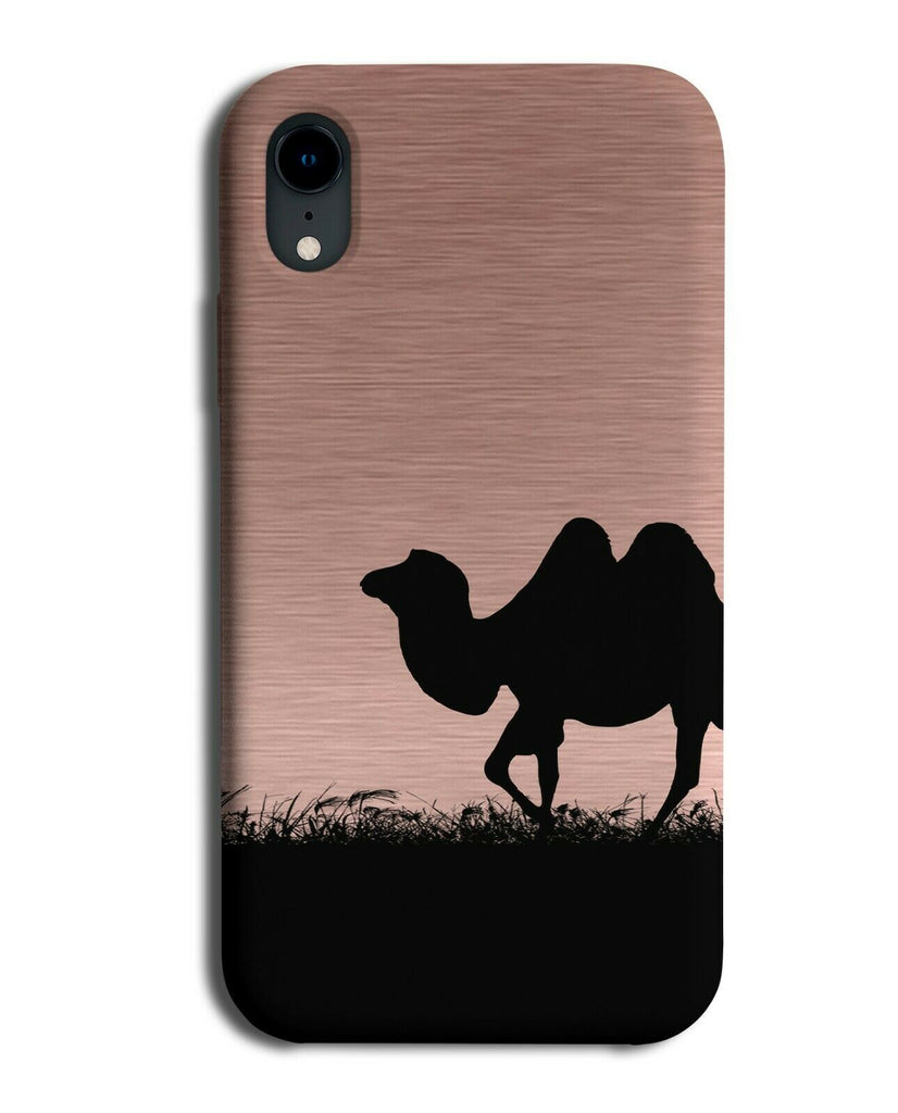 Camel Silhouette Phone Case Cover Camels Hump Rose Gold Coloured i108