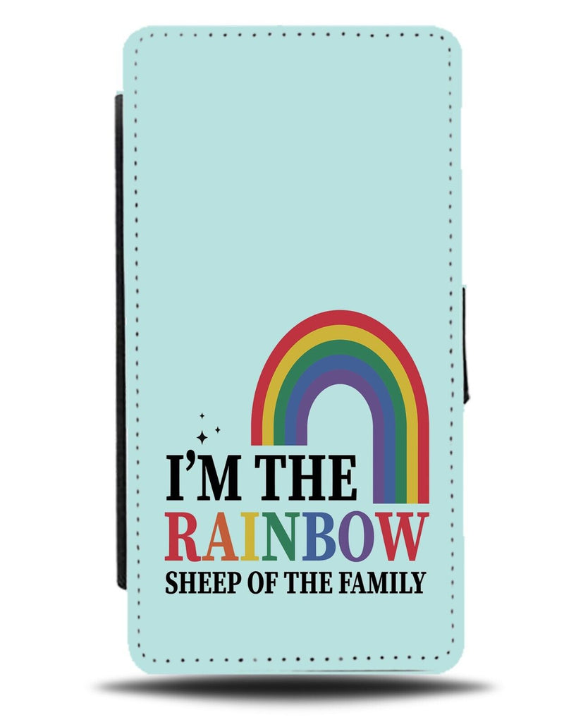 Funny Pride Flip Wallet Case Im The Rainbow Sheep Of The Family LGBT Funny CI14