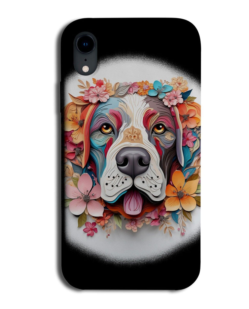 Saint Bernard Dog Phone Case Cover Dogs Bernards Design Floral Girls Fun DD41