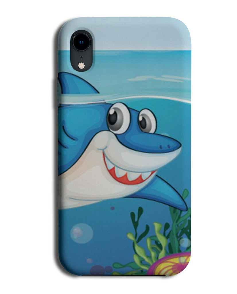 Childrens Shark Cartoon Phone Case Cover Kids Design Picture Childs Sharks K254
