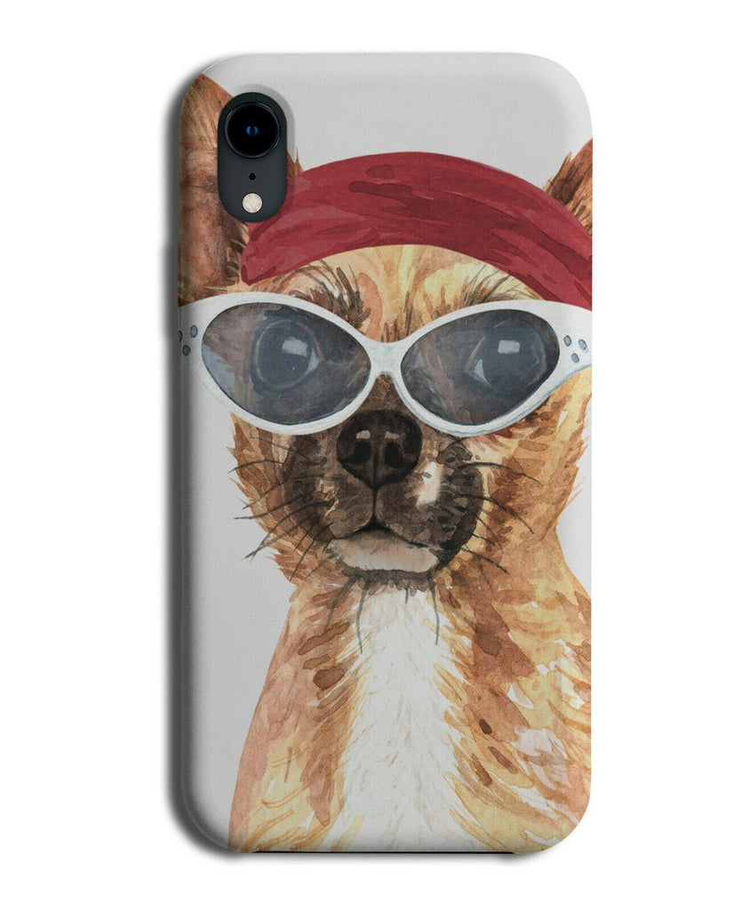 Hippy Chihuahua Phone Case Cover Stylish Fashion Dress Up 60s 70s Style K692