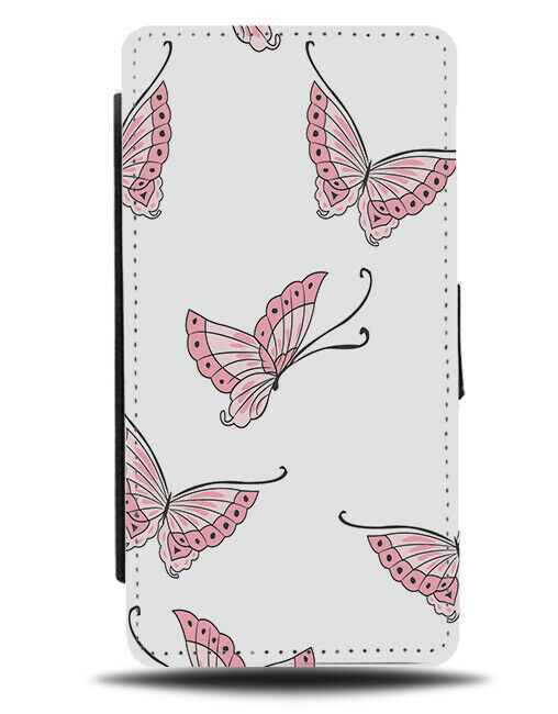 Fairy Butterfly Flip Wallet Case Pink Butterflies Fairies Wing Wings Girls F003