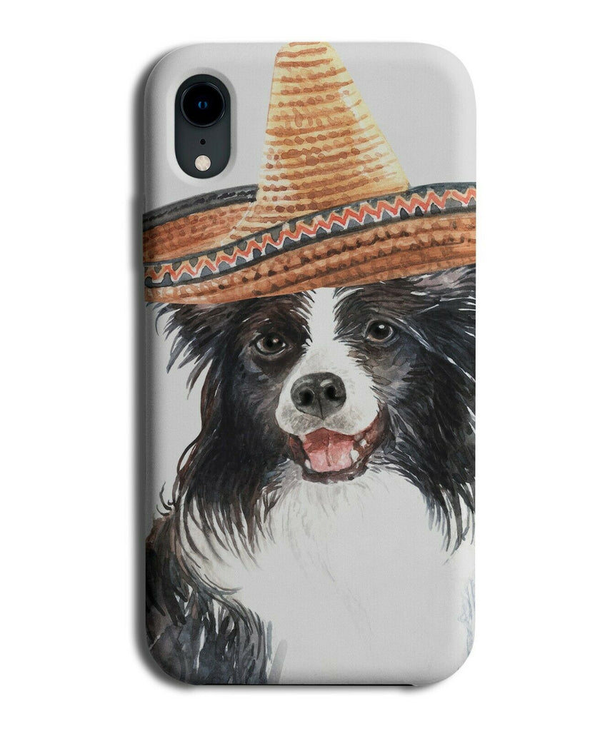 Mexican Border Collie Phone Case Cover Mexico Fancy Dress Hat Sombrero K679