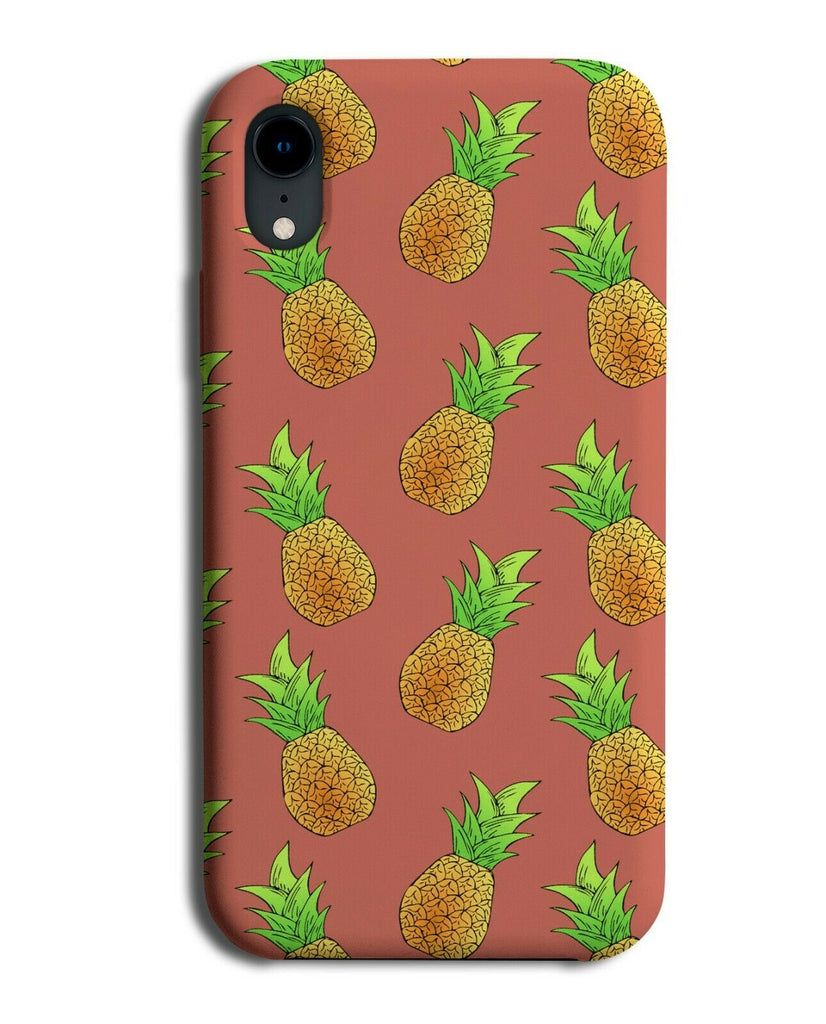 Falling Pineapples Pattern Phone Case Cover Pineapple Tropical B943