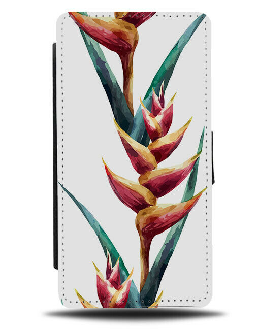 Flower Branch Flip Wallet Case Painting Stencil Artwork Floral G958