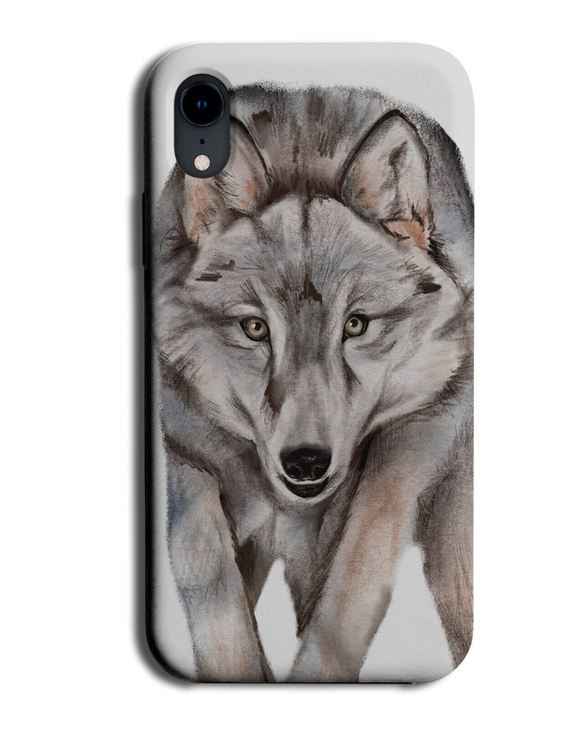 Wolf On The Prowl Phone Case Cover Prowling Wolves Wolfs Face Hunting BL47
