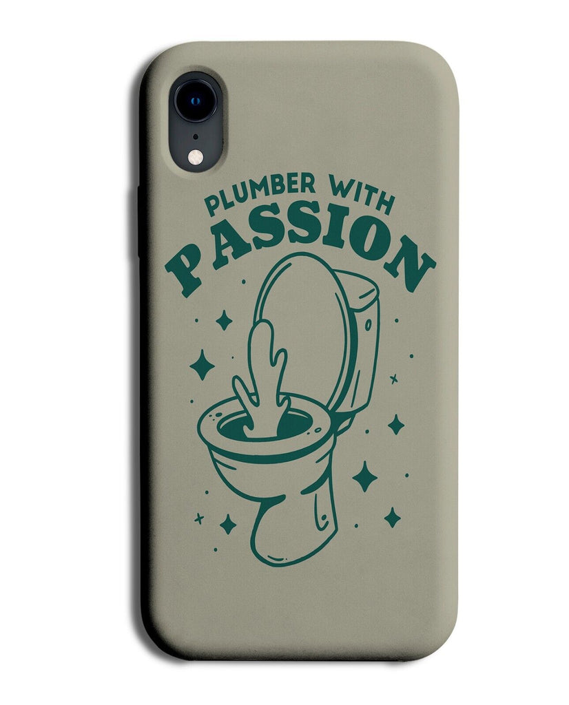Funny Plumber With Passion Phone Case Cover Toilet Toilets Gift Present For P140
