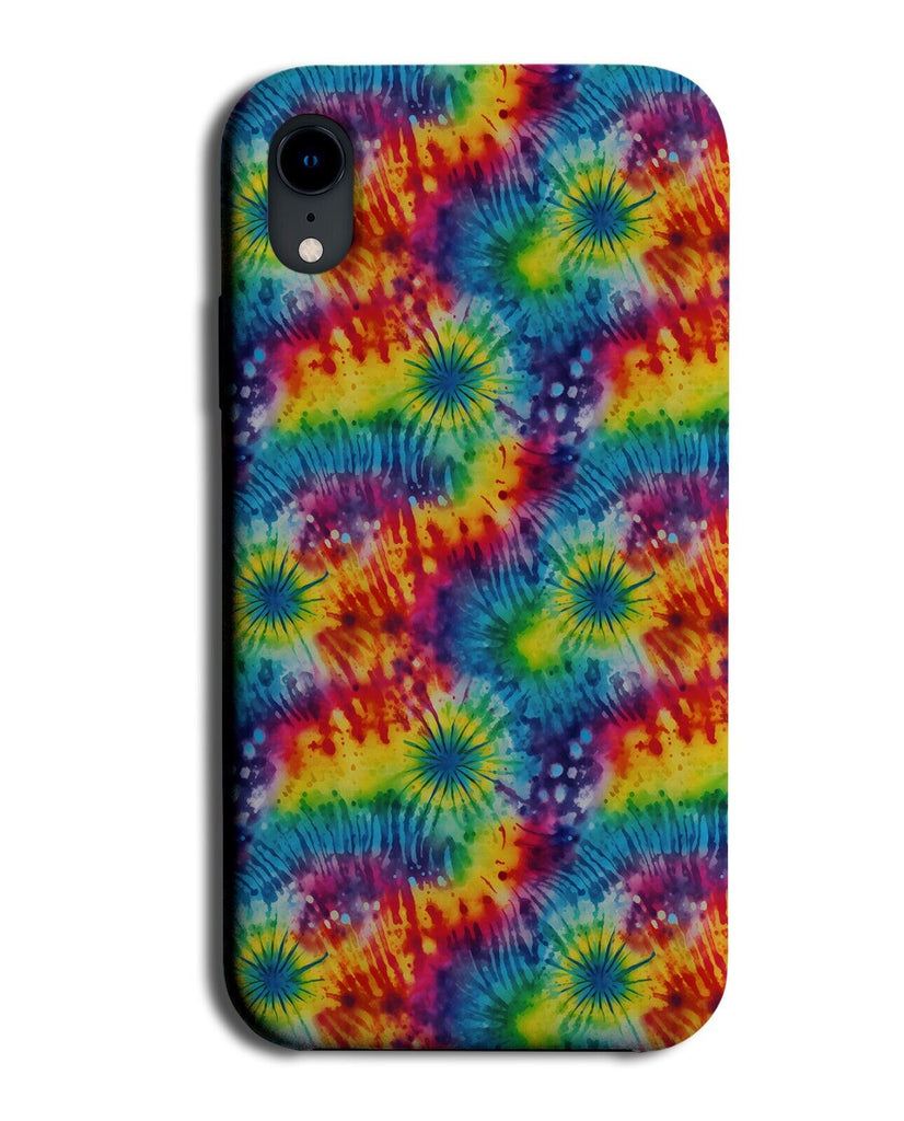 Rainbow Tie Dye Look Phone Case Cover Effect Hippy Colourful Splatters CL31