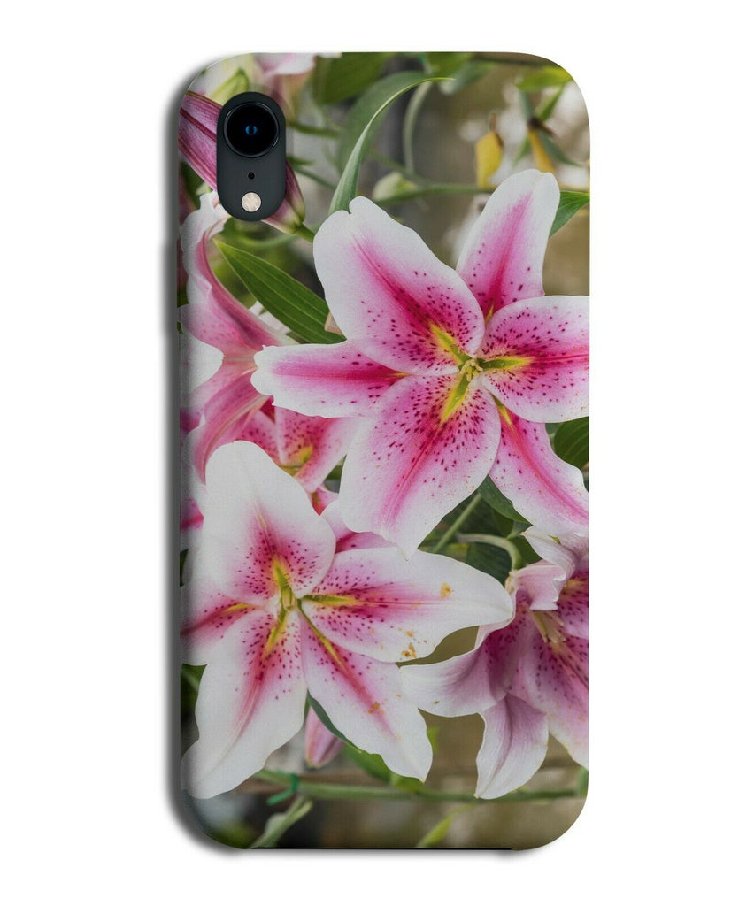 Pink Lily Phone Case Cover Lilies Flower Blooming Photo Photograph Flowers si338