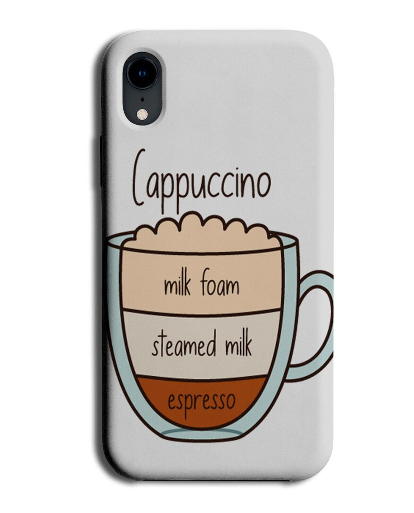 Cappuccino Phone Case Cover Cappucono's Glass Cup Mug Gift Addict Lover Q568