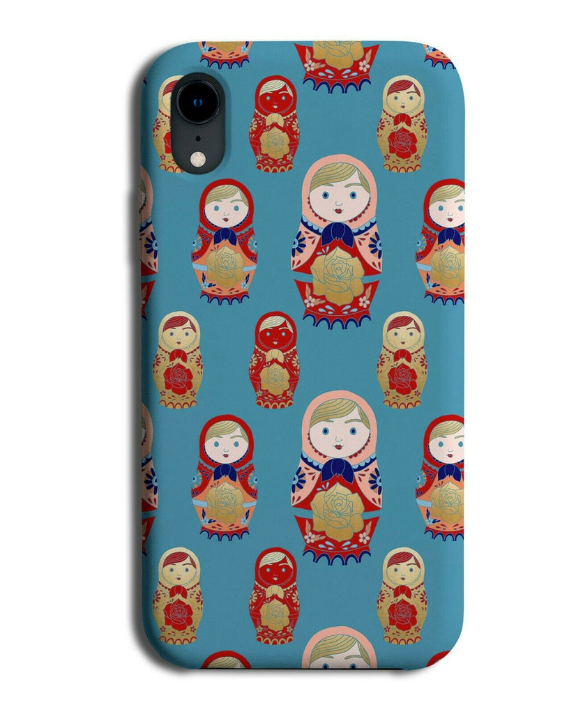 Novelty Turquoise Green Russian Doll Phone Case Cover Dolls Gift Present F778