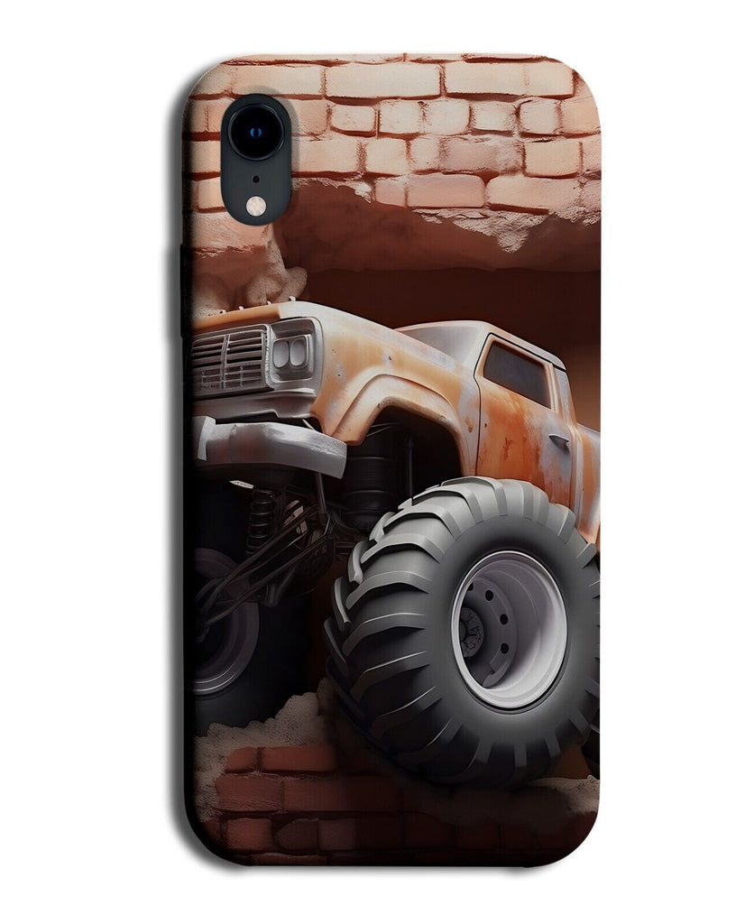 Crashing Large Truck Truck Funny 3D Design Phone Case Cover Large Tyres DE80