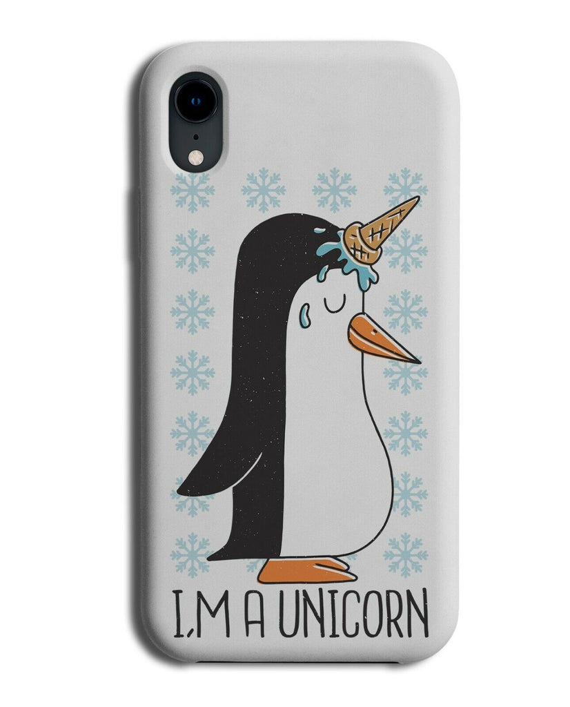 Funny Unicorn Penguin Phone Case Cover Ice Cream Cone Day Dreamer J985