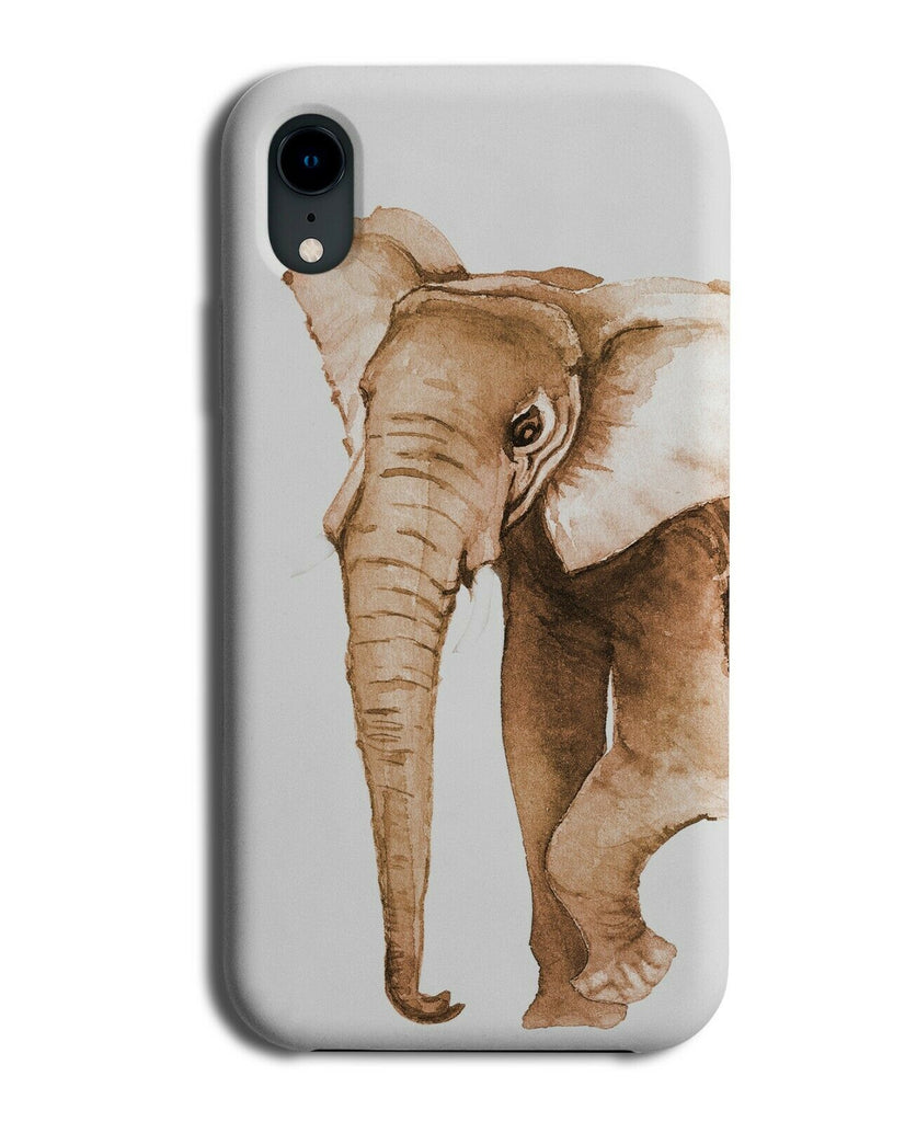 Elephant Watercolour Painting Phone Case Cover Print Elephant Art Picture H263