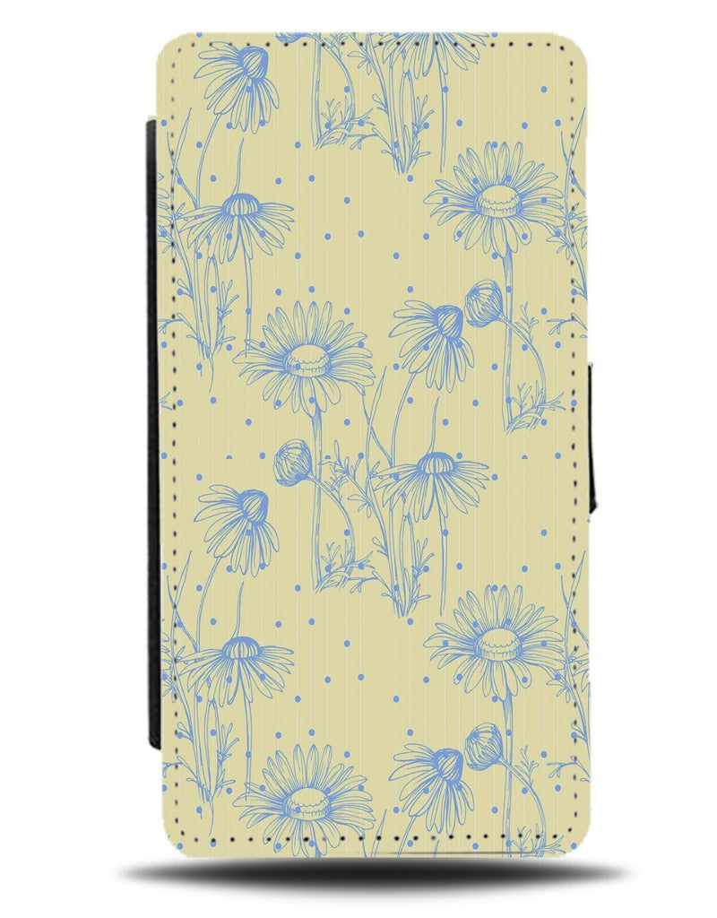 Daisy Chamomile Pattern Flip Wallet Case Yellow Flowers Daisies Hamomile AI13