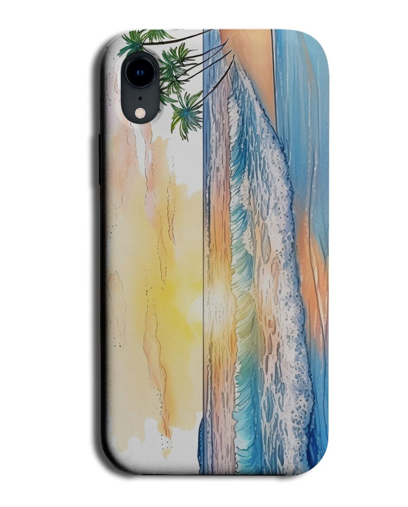 Ocean Sunset Phone Case Cover Sun Set Beach Sunrise Sky Sunny Sea Painting BZ48
