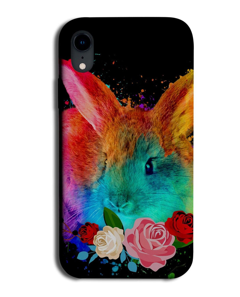 Colourful Rabbit Painting Print Phone Case Cover Watercolour Hare Hares Q916A