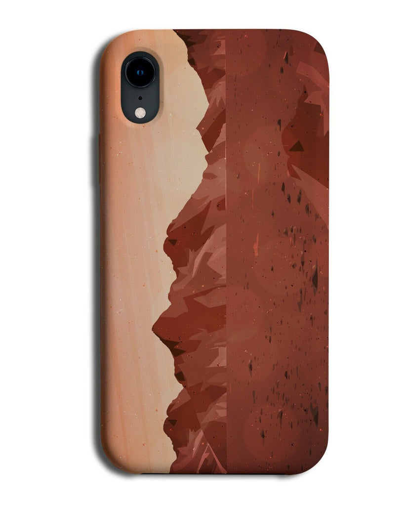 Landscape On Mars Phone Case Cover Moon Landing Crater Space Red Rocks K104