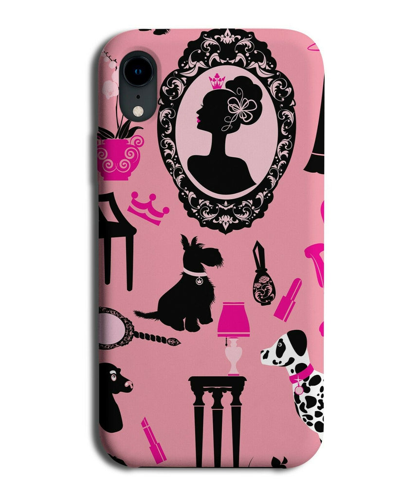 Girly Pink Make Up Phone Case Cover Makeup Dog Dogs Girls Womens Fashion F678