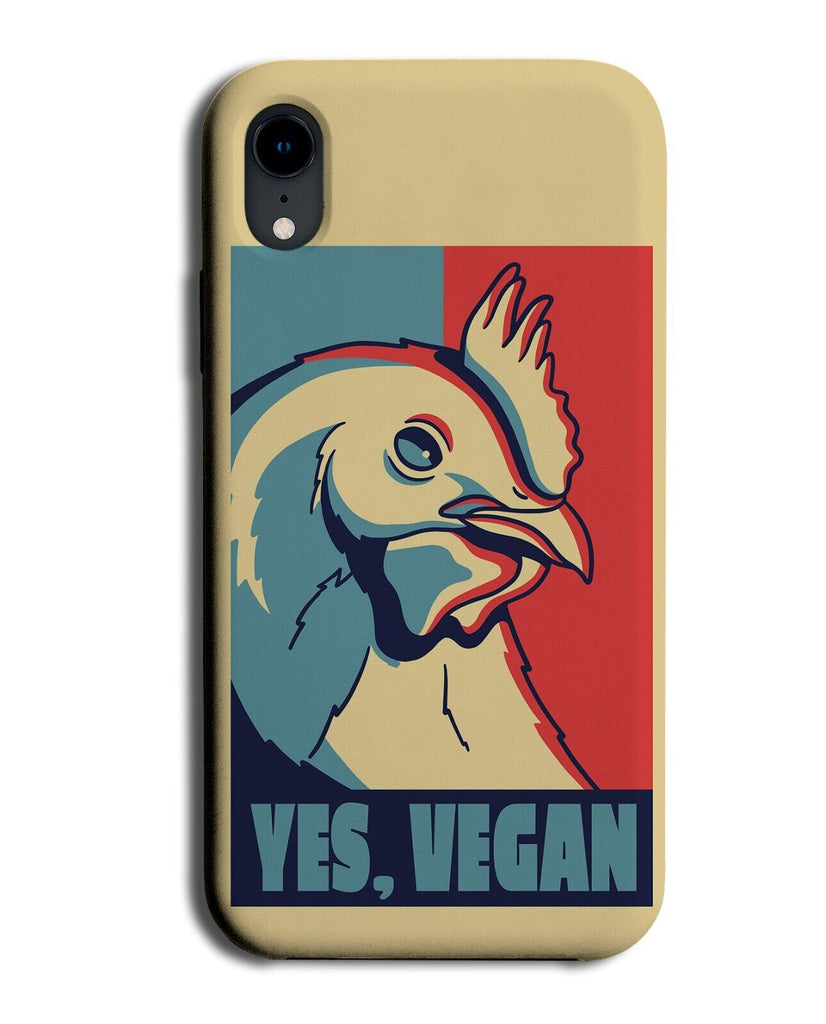Vegan Poster Design Phone Case Cover Vegans Chicken Animal Retro Vintage P582