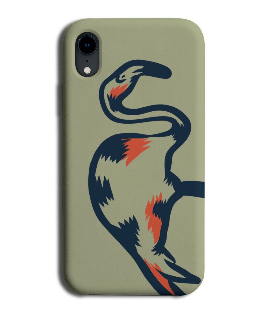 Simplistic Flamingo Outline Phone Case Cover Flamingos Bird Birds Shape J390