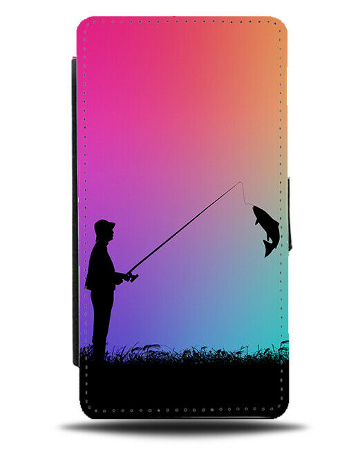 Fishing Flip Cover Wallet Phone Case Fisherman Fish Kit Gear Multicoloured i631