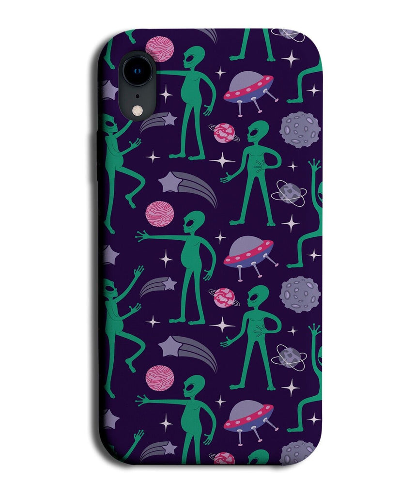 Aliens Pattern Phone Case Cover Patterns Alien Space Planets Planet Cartoon AH97