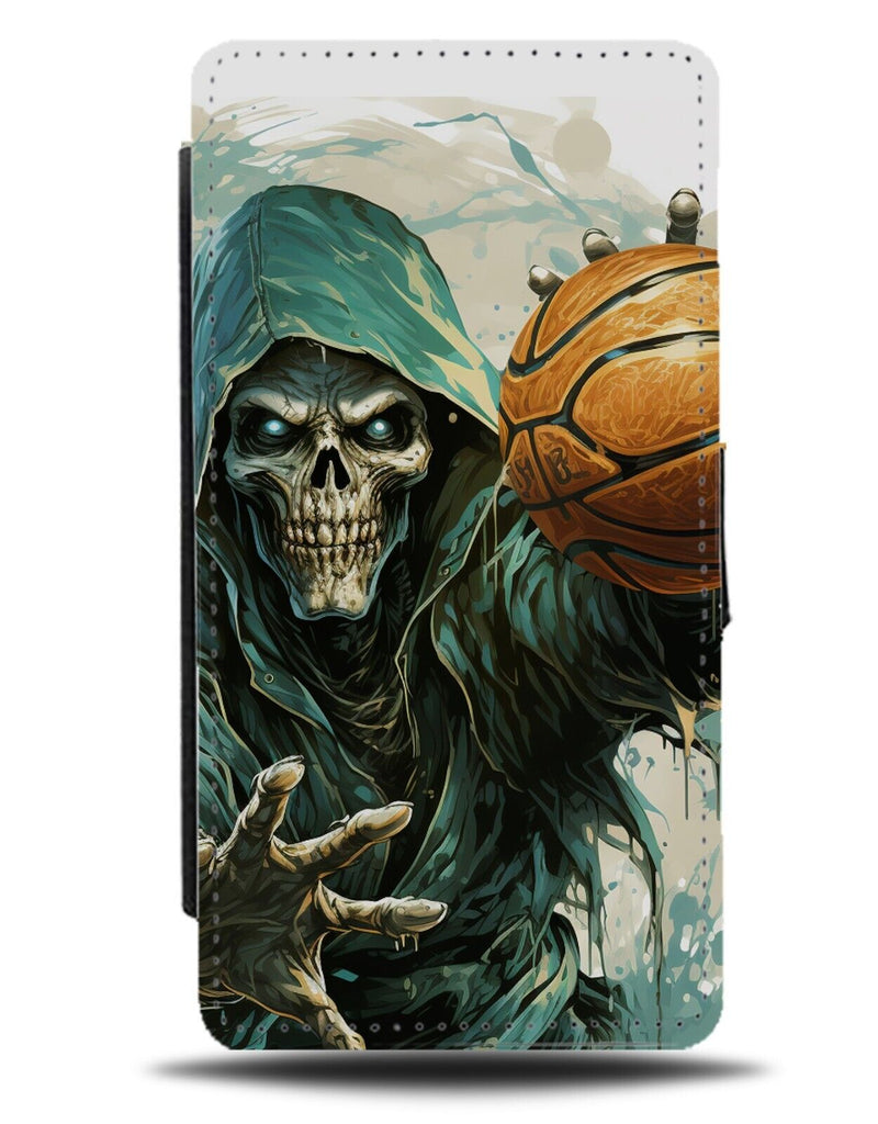 Skeleton Basketball Player Flip Wallet Case Skeletons Novelty Halloween Bal DA63