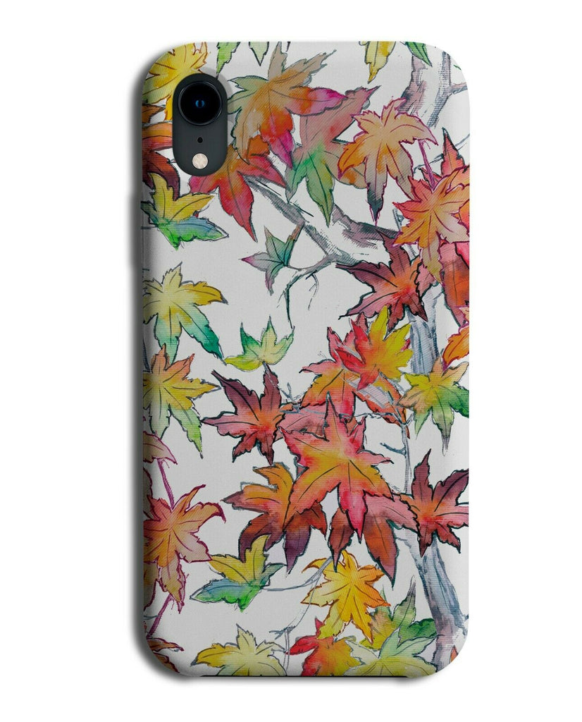 Stylish Leaves Picture Painting Phone Case Cover Leaf Image Design Leafy G174