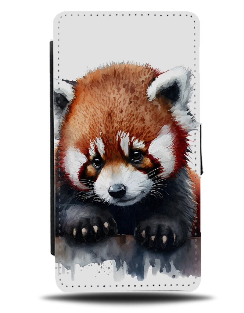 Watercolour Red Panda Animal Flip Wallet Case Pandas Art Painting Pandas CX79