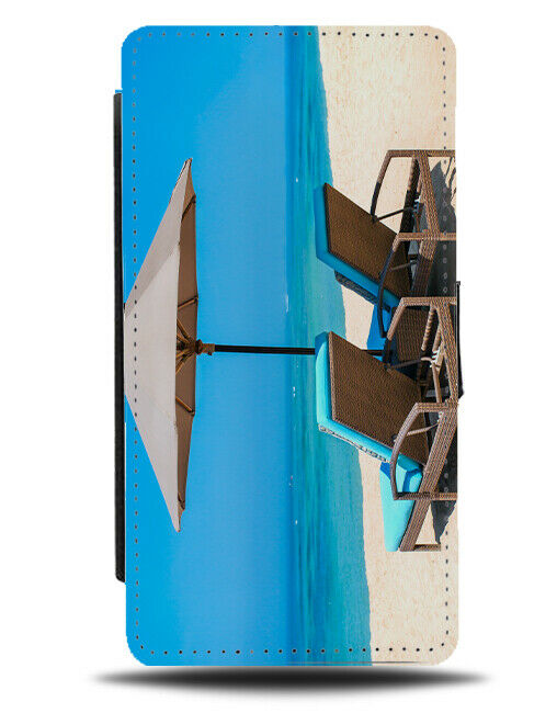 Beach Deckchairs Flip Wallet Case Deckchair Deck Chair Chairs Beach Picture H224