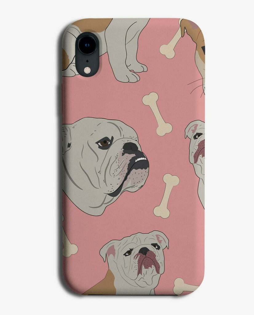 Funny Bulldog Phone Case Cover Bull Dog Bones Face Doggy Doggos E899