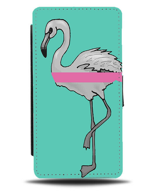 Retro Pink Flamingo Flip Cover Wallet Phone Case Flamingos Legs Mint Green A239