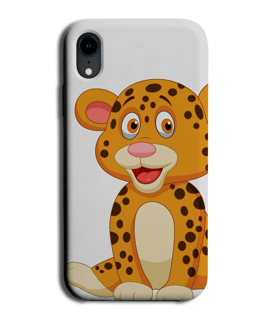 Children's Style Leopard Phone Case Cover Leopards Face Cartoonish For Kids BI57