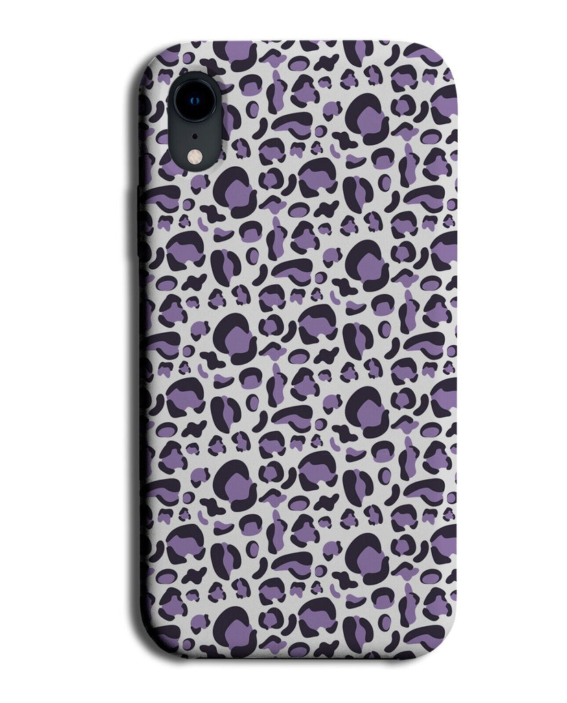 White and Purple Leopard Print Phone Case Cover Leopards Skin Spot Spots CK69