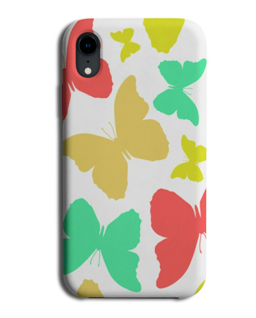 Brightly Coloured Flying Butterflies Phone Case Cover Stylish Butterfly E913