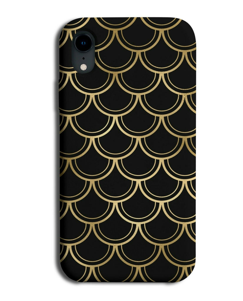 Black and Golden Mermaid Scaled Phone Case Cover Scales Mermaids Pattern F644
