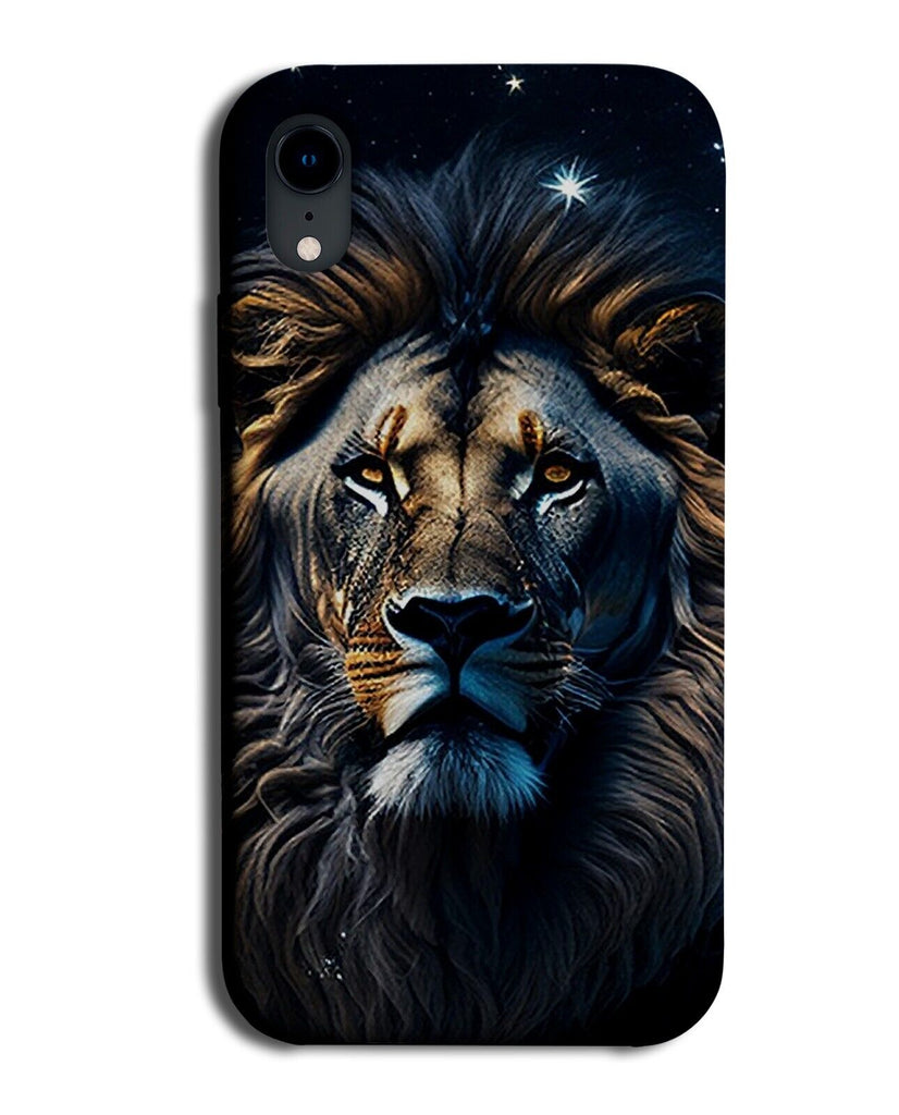 Dark Gothic Lions Head Phone Case Cover Face Lion Artistic Animal Art Style AW88