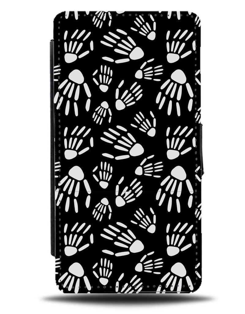 Skeleton Hands Flip Wallet Case Hand Bones Bone Creepy Spooky Skeletons CP20