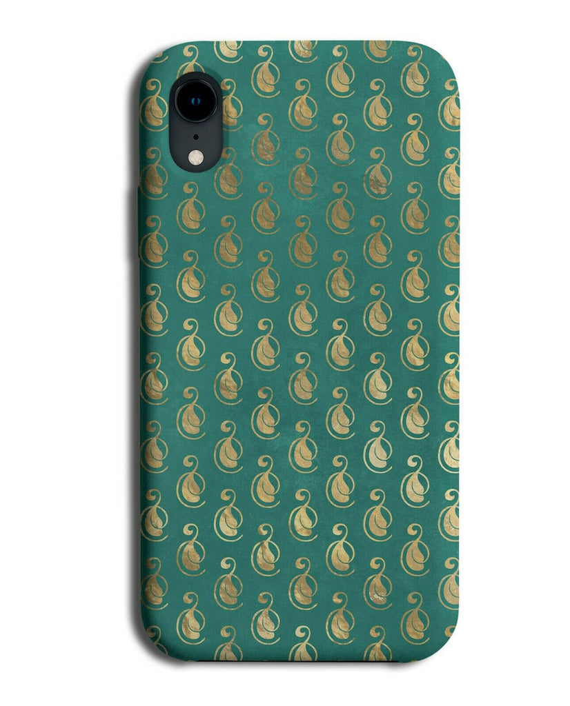 Golden Swans On Green Phone Case Cover Turquoise Swan Duck Ducks L001