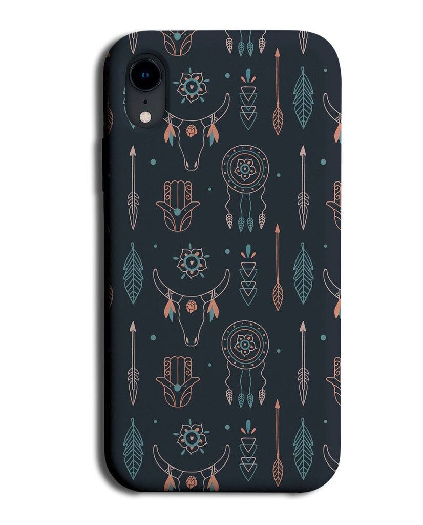 Spiritual Phone Case Cover Spirits Magical Cosmic Dreamcatchers Indian Blue BB90
