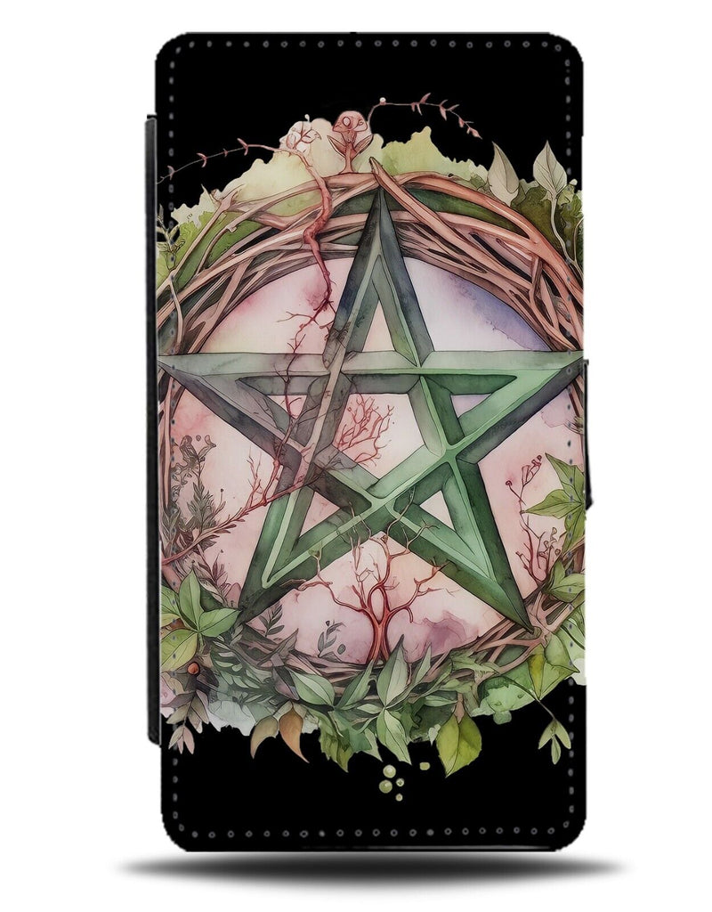Creepy Witches Symbol Flip Wallet Case Scary Creepy Nature Witch Witch's CF07