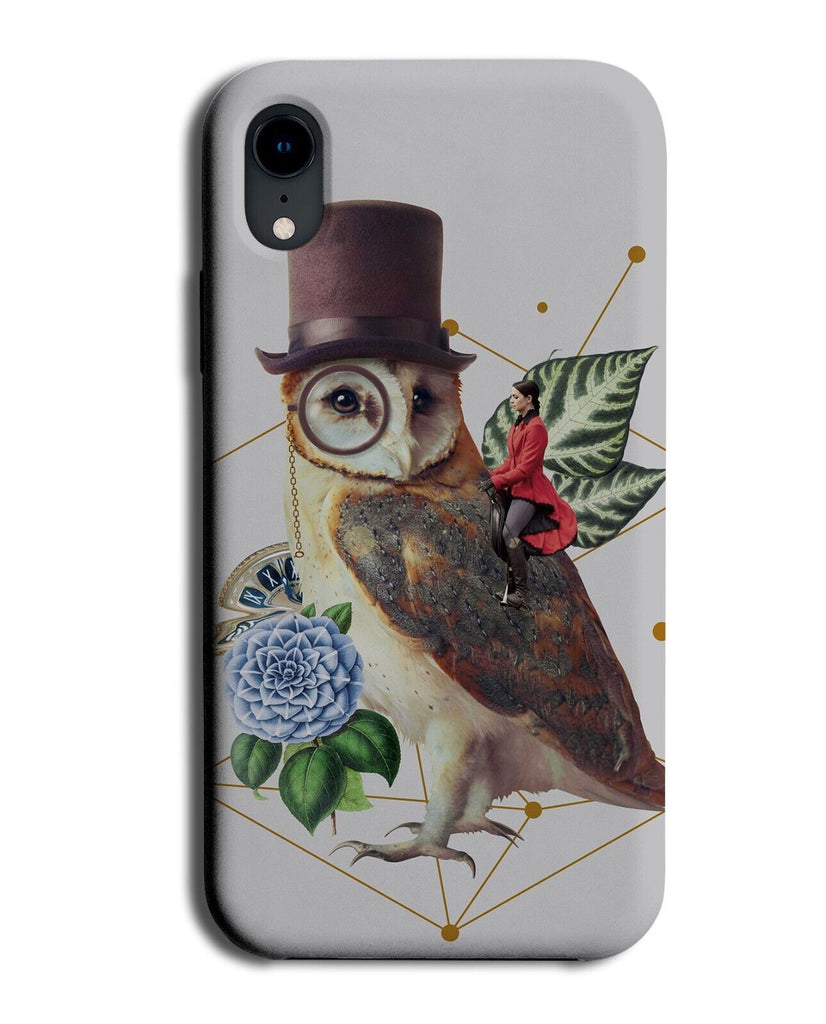Vintage Victorian Owl Phone Case Cover Funny Posh Owls Gentleman Fancy Suit Q404