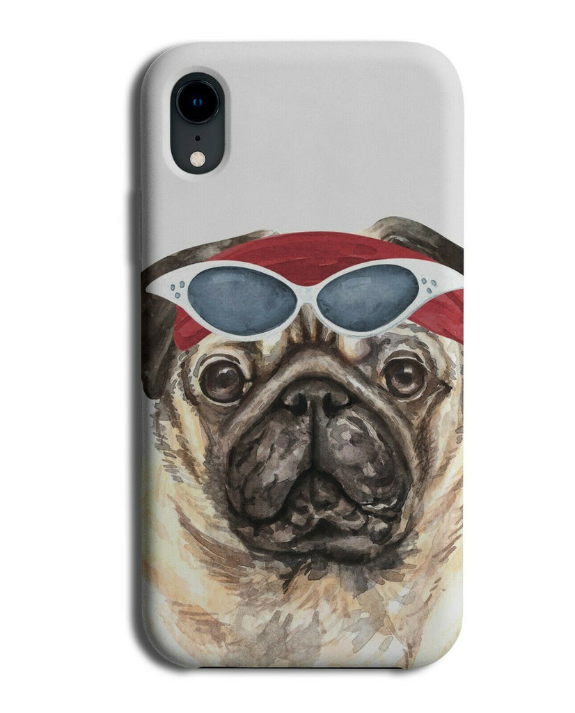 Swimmer Pug in Goggles Phone Case Cover Swimming Pugs Dog Outfit K740