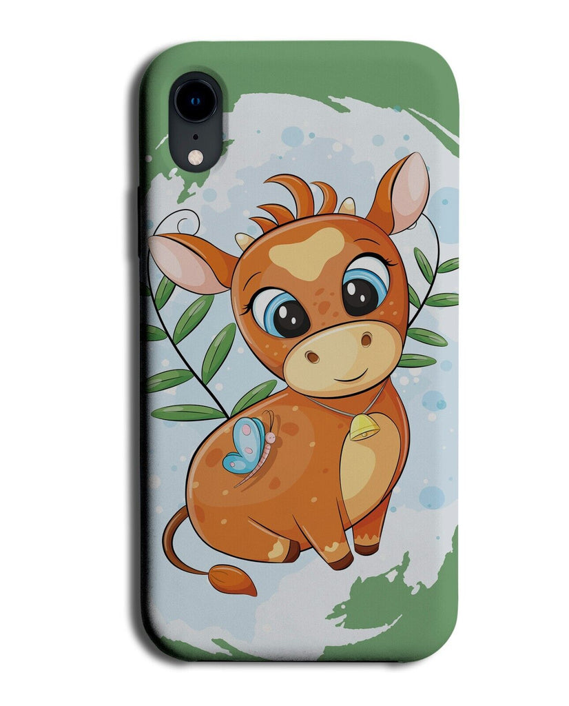 Cartoon Ox Animal Phone Case Cover Oxes Ox's Kawaii Anime Eyes Animals Bull BP59