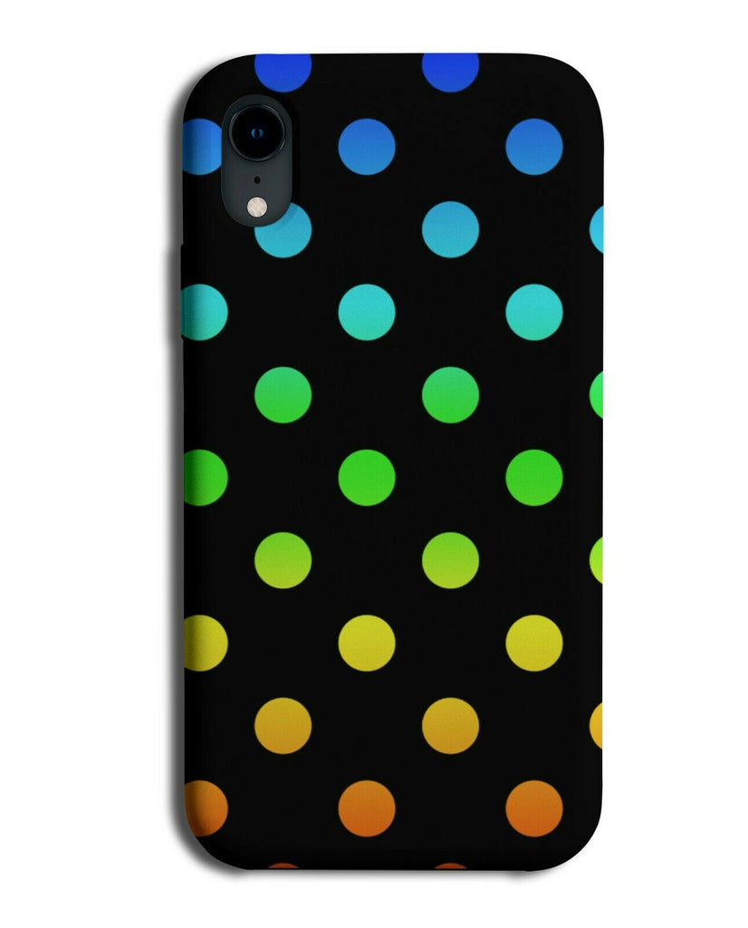 Black and Multicoloured Polka Dot Phone Case Cover Dotty Spots Dots Kids i540